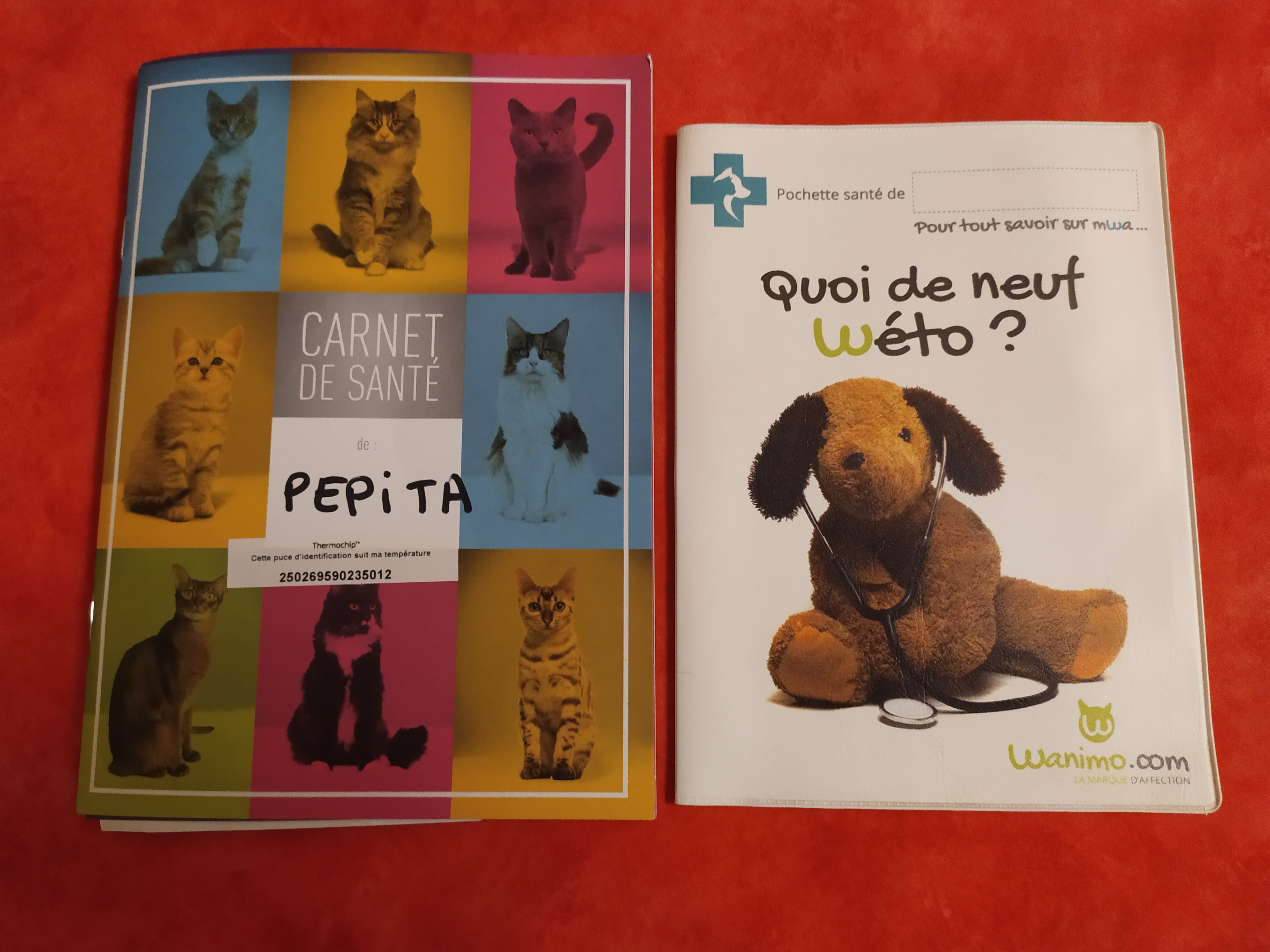 Protege Carnet De Sante Accessoire Pour Chien Et Chat Wanimo